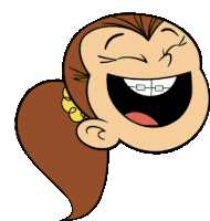 Gif animé rire fille